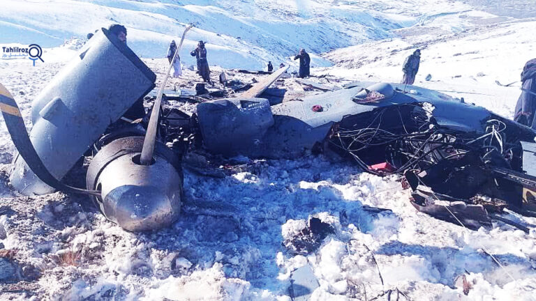 سقوط پهپاد در میدان‌وردک