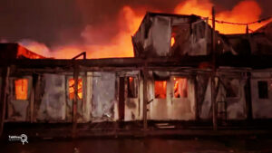 بمباران مرکز درمان معتادان